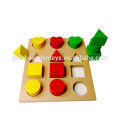 Jogo de brinquedos pré-escolar Wooden Educational Shape Board Jogadores do Schooler Jogos de mesa inteligentes